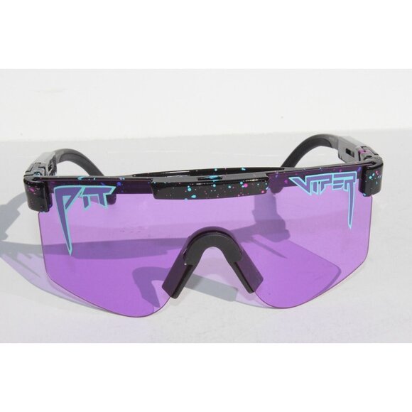 PIT VIPER The Purple Reign Sunglasses Black/Purple Wrap Single Wide NEW - Picture 3 of 11
